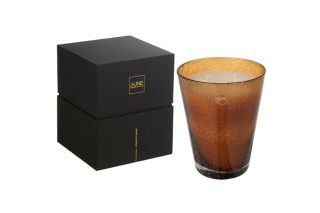 Nến thơm Portofino Thủy tinh Nâu lớn 120h 16150