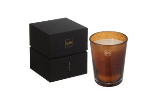 Nến thơm Portofino thủy tinh nâu nhỏ 75h 16149