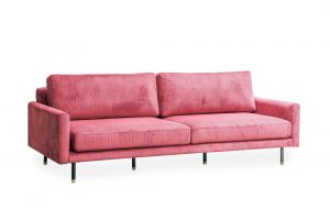 Sofa Cabo 3 chỗ vải màu hồng tươi tắn