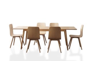 Bộ bàn ăn Poppy 6 ghế (mở rộng 1,8m–2,2m)