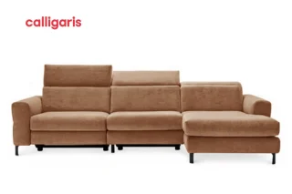 Sofa Norma Góc Trái 2m8 (Antelope Brown Leather L01)