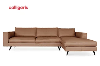Sofa Square Next Góc Trái 2m7 (Antelope Brown Leather L01)