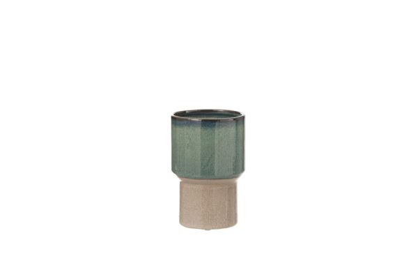 Jade green vase small 13x20 23045J