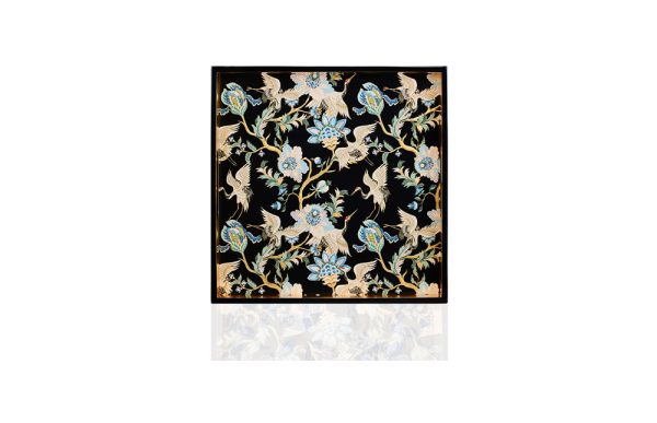 Khay vuông chim hạc - KHAY02010068