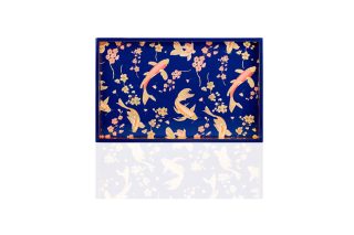 Khay chữ nhật cá Koi - KHAY02010084