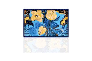 Khay chữ nhật hoa loa kèn - KHAY02010085