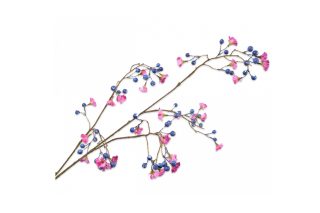 Hoa Berry spray xanh lá/ tím 96cm 136453S