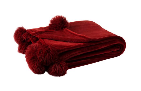 Tấm trải sofa polyester đỏ 170x130 77485