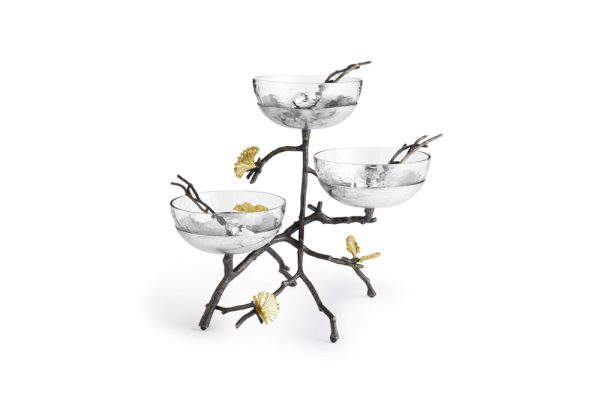 Bộ 3 bát Butterfly Ginkgo kèm thìa MCA