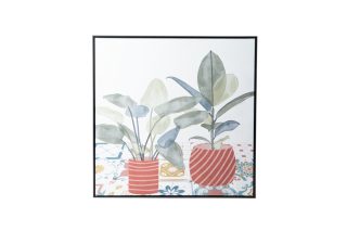 Tranh nghệ thuật 2 chậu cây Monaco 100x100 158911C