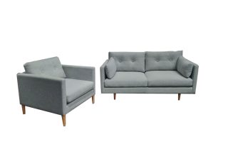 Bộ Sofa Roma 2 Chỗ và 1 Armchair (Vải MB08)