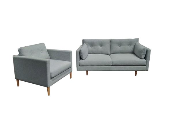 Bộ Sofa Roma 2 Chỗ và 1 Armchair (Vải MB08)