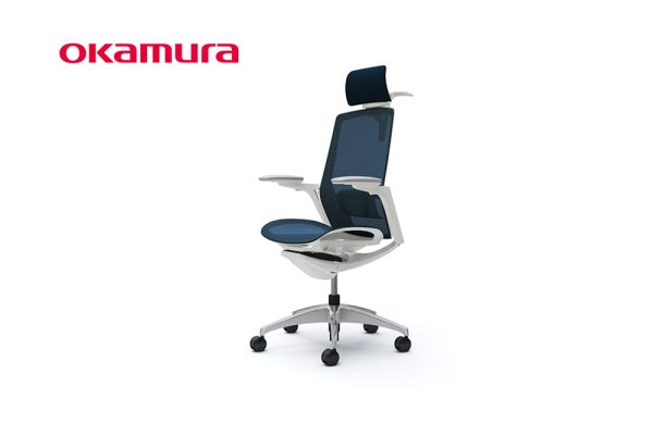 Ghế làm việc xoay Finora F1E4 màu xanh đen