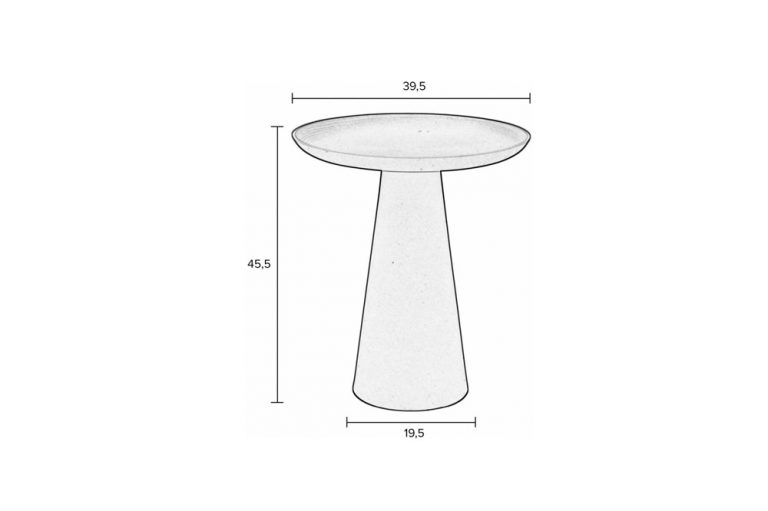 Bàn bên Ringar hoa hồng lớn Nội thất Nhà Xinh