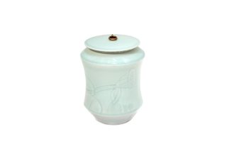 Bình gốm hoa sen Celadon