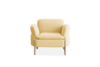 Coastal 1-seater sofa yellow fabric KD1085-18 M2