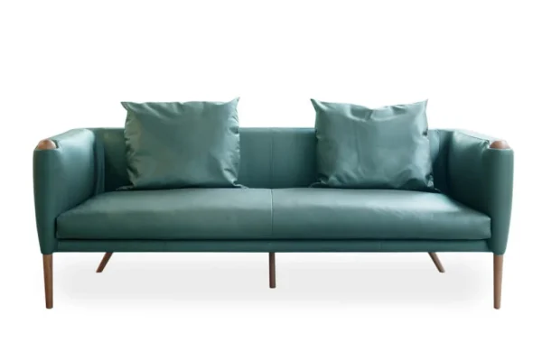 Sofa Ona Her 3 Chỗ 2m (Da Teal S4, Kèm 2 gối)
