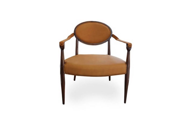 Ghế Armchair có tay Maxine da AB1085