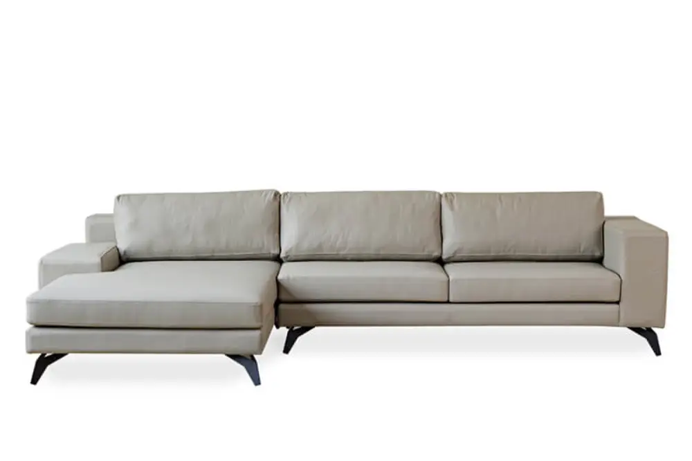 Sofa Opal Góc Phải Da Xám