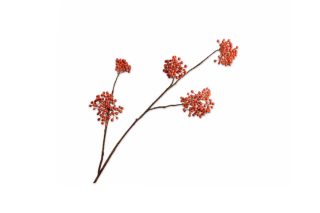 Cành hoa Berry màu cam H120cm 148310S