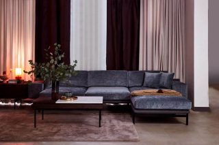 Sofa góc phòng khách trong bộ sưu tập Moretti