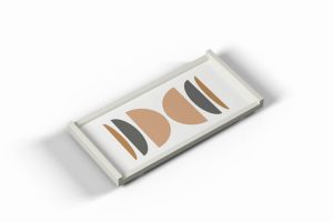 Khay SM HT trắng cam 15x30