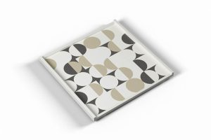 Khay SM HT trắng ghi 35x35