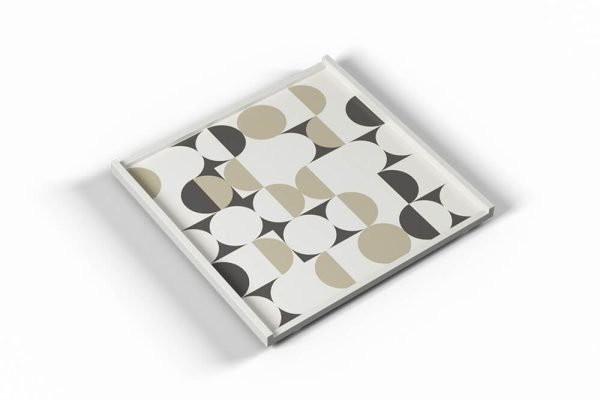 Khay SM HT trắng ghi 35x35