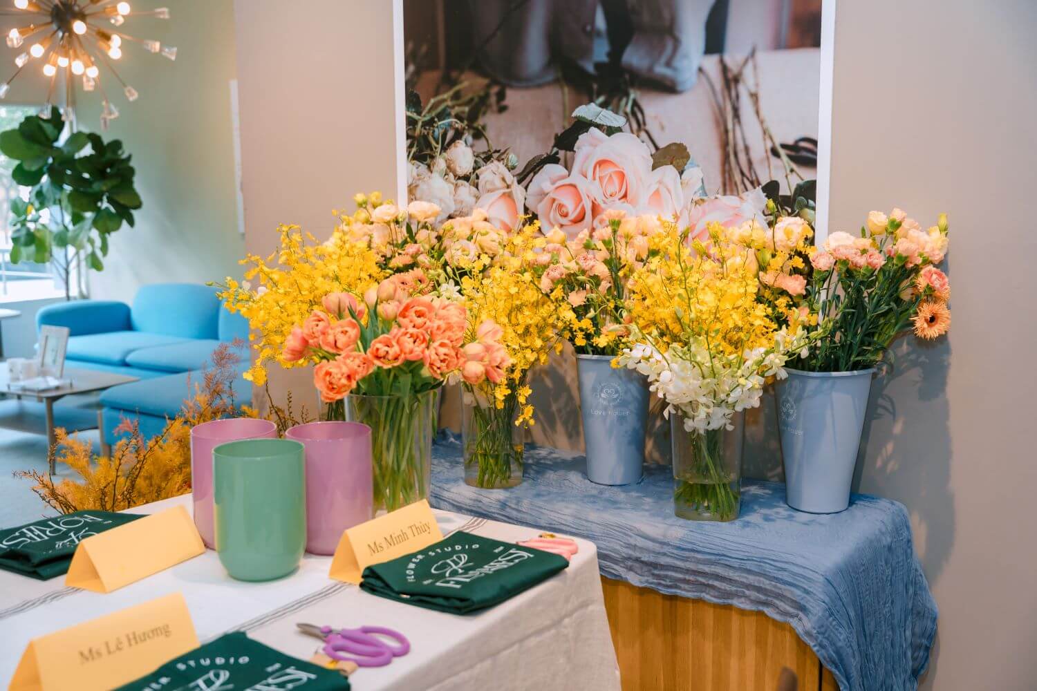 Workshop cắm hoa tại Nhà Xinh