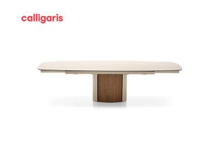 Bàn ăn Yoroi Ceramic P32C (mở rộng 1,6m–2m–2,4m)