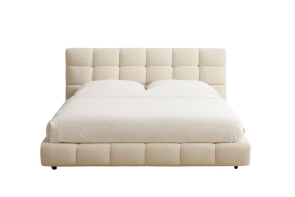 Giường Mercury 1m8 Fabric White