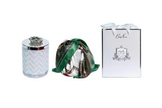 Nến thơm Herringbone White & Silver HCS06