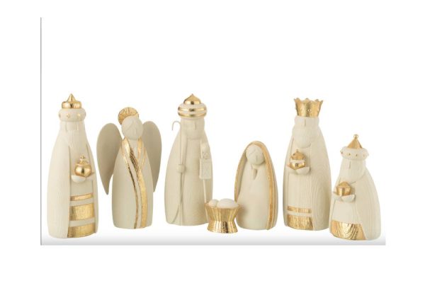 Bộ 7 tượng nativity scene wh/go 49726j