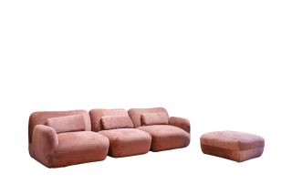 Sofa Nest 3 Chỗ 2m8 (Vải VACT 3444, Kèm Đôn)