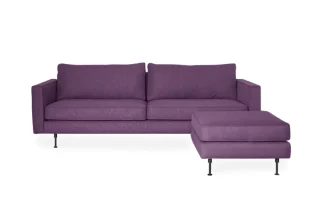 Sofa Bolero 3 Chỗ 2m2 (Vải Purple MB16, Kèm Đôn)