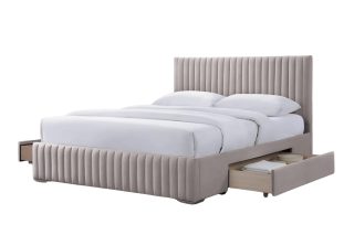 Giường Jose 1M8 hộc kéo vải Stone 015-1A