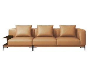 Sofa Valencia Góc Phải 3m1 (Da bò 2252)