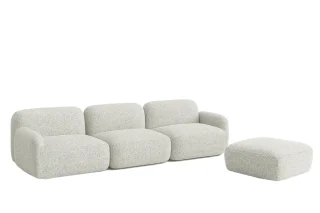 Sofa Nest 3 Chỗ 2m8 (Vải VACT5598, Kèm Đôn)