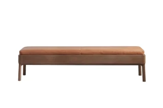 Bench Bridge gỗ nâu Da cognac R1/DB
