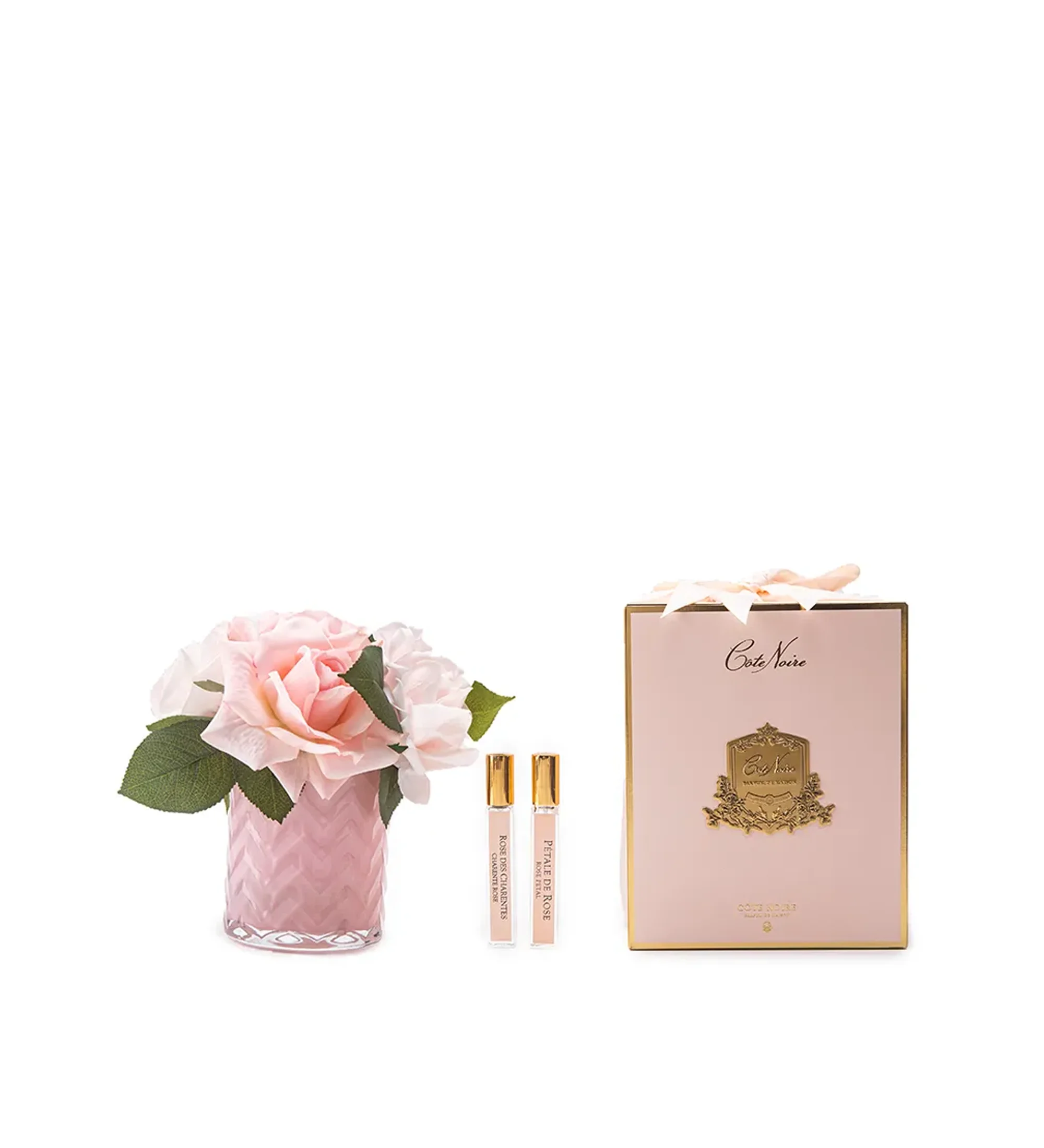 Hoa Tinh Dầu Herringbone Mixed Pink Roses