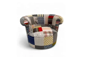 Armchair Xoay Bolero Vải Nhiều Màu