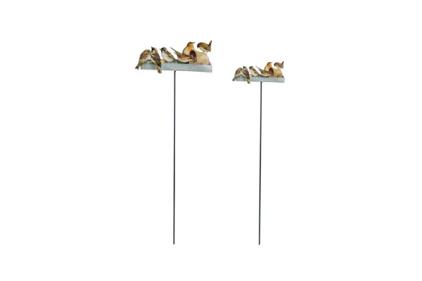 Bộ 2 Cây Trang Trí Chim Đậu - Vàng