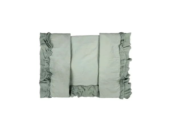 Bộ Vỏ Drap Mền Gối Light Green Cotton