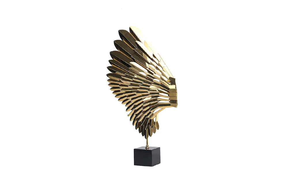 Tường trang trí Abstract Angel Gold Metal Marble