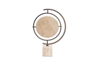 Tượng Trang Trí Circle Beige Marble