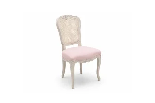 Ghế Ăn Không Tay Victoria II Vải Linen Rosy