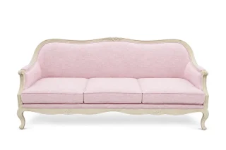 Sofa Victoria II 3 Chỗ Vải Linen Rosy