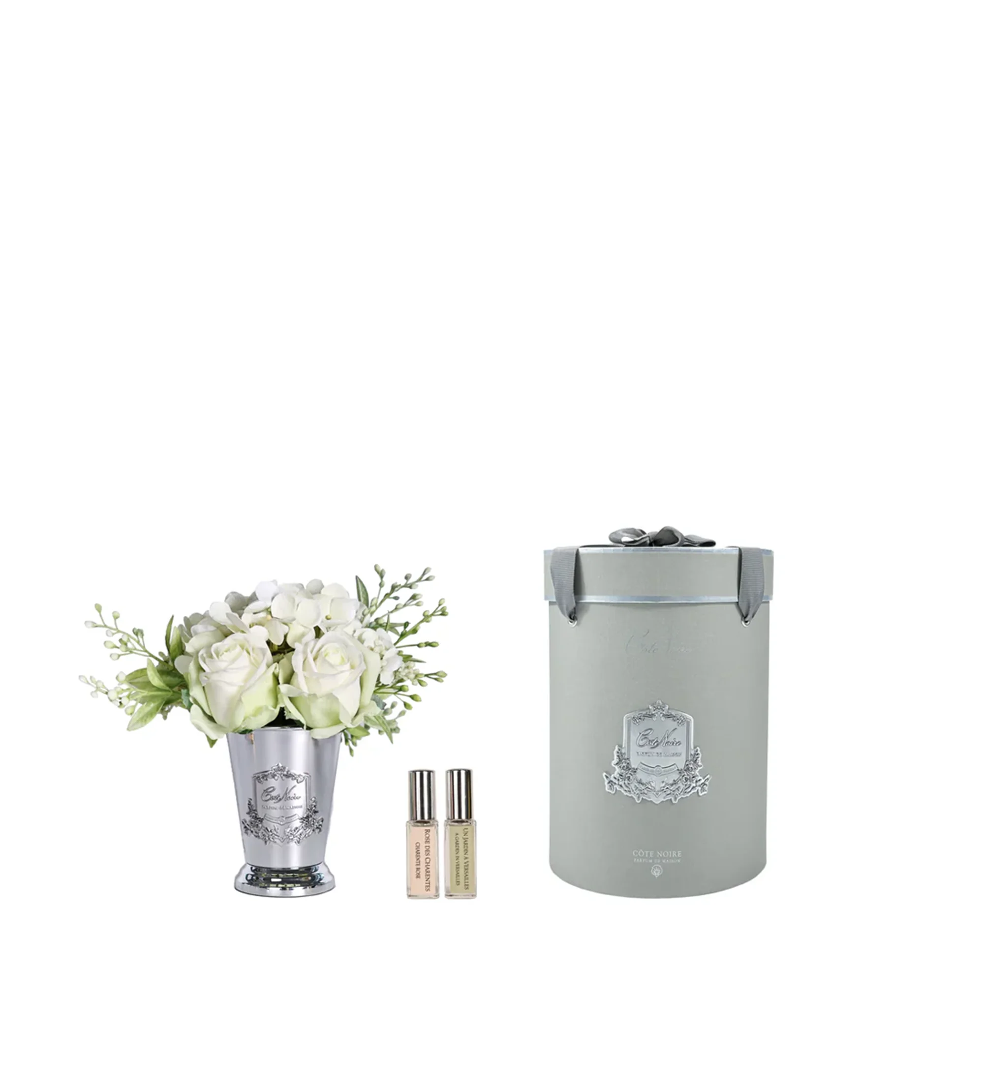 Hoa Tinh Dầu Summer Posy Xanh Bình Bạc