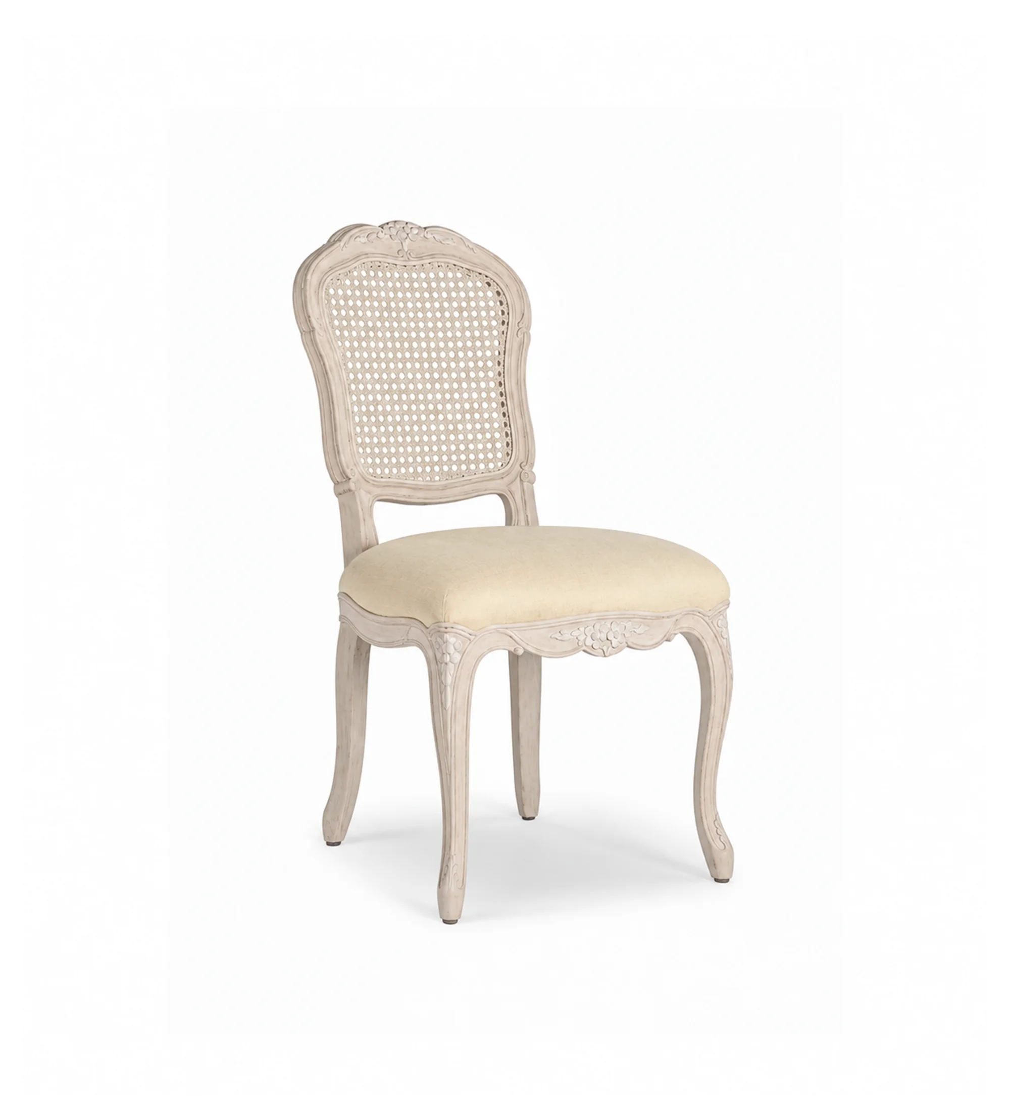 Ghế Ăn Không Tay Victoria II Màu Cream