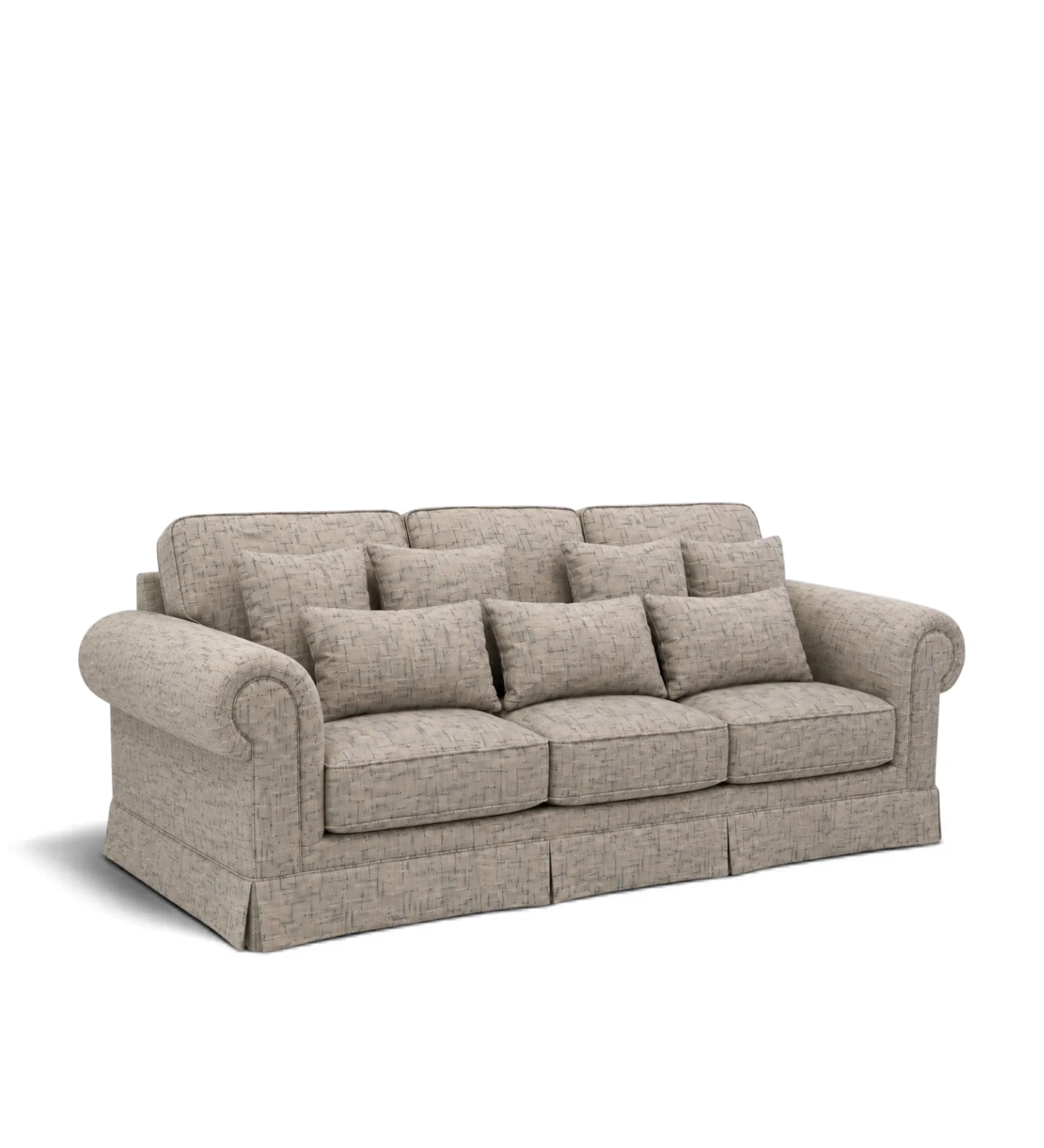 Sofa 3 Chỗ Vintage Mansion Xám